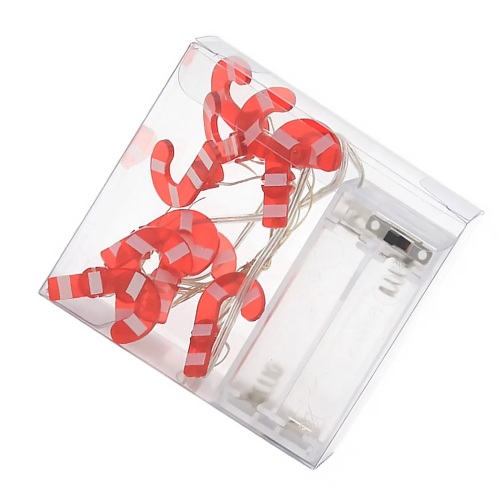 

light string lamp string light ornament Christmas party decoration crutch-design lamp string