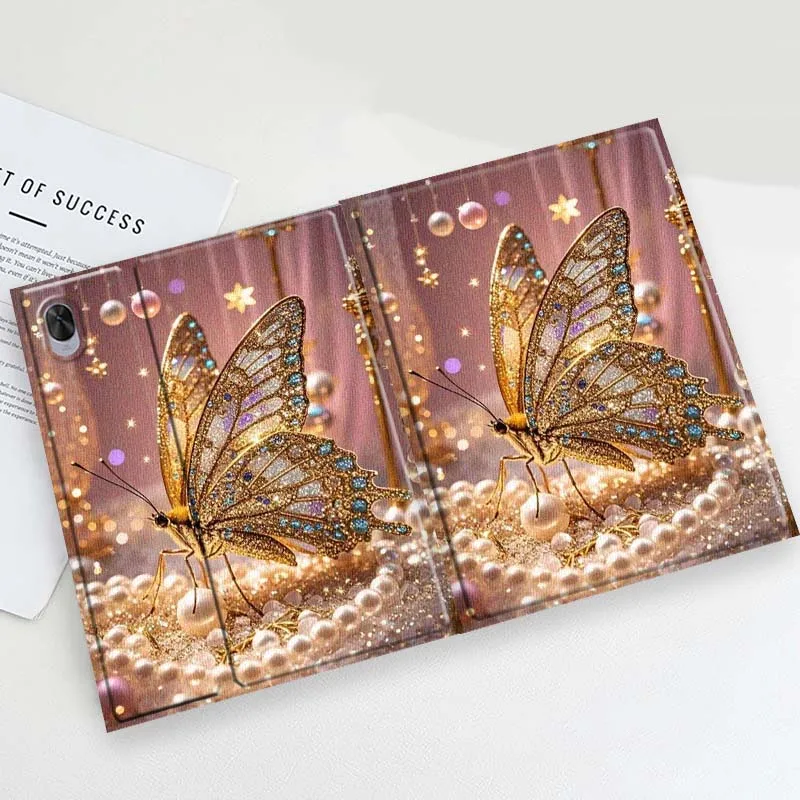 Cartoon Glowing Firefly Light For Huawei MatePad Air Pro M6 M5 SE T5 13.2 12.6 12 11.5 11 10.8 10.4 10.1 Inch Tablet Case