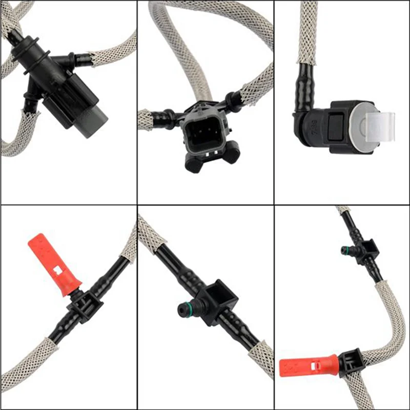 

T47C_1423955 Car Injector Fuel Return Tube for Land Rover Range Rover Sport 2005-2013 Range Rover Vogue 2002-2012 3.6 TDV8