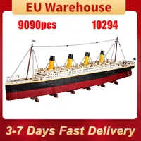 9090pcs Large Cruise Boat Building Blocks Set Adults Ship Steamship Model Bricks Toy Birthday Christmas Gifts Compatible 10294