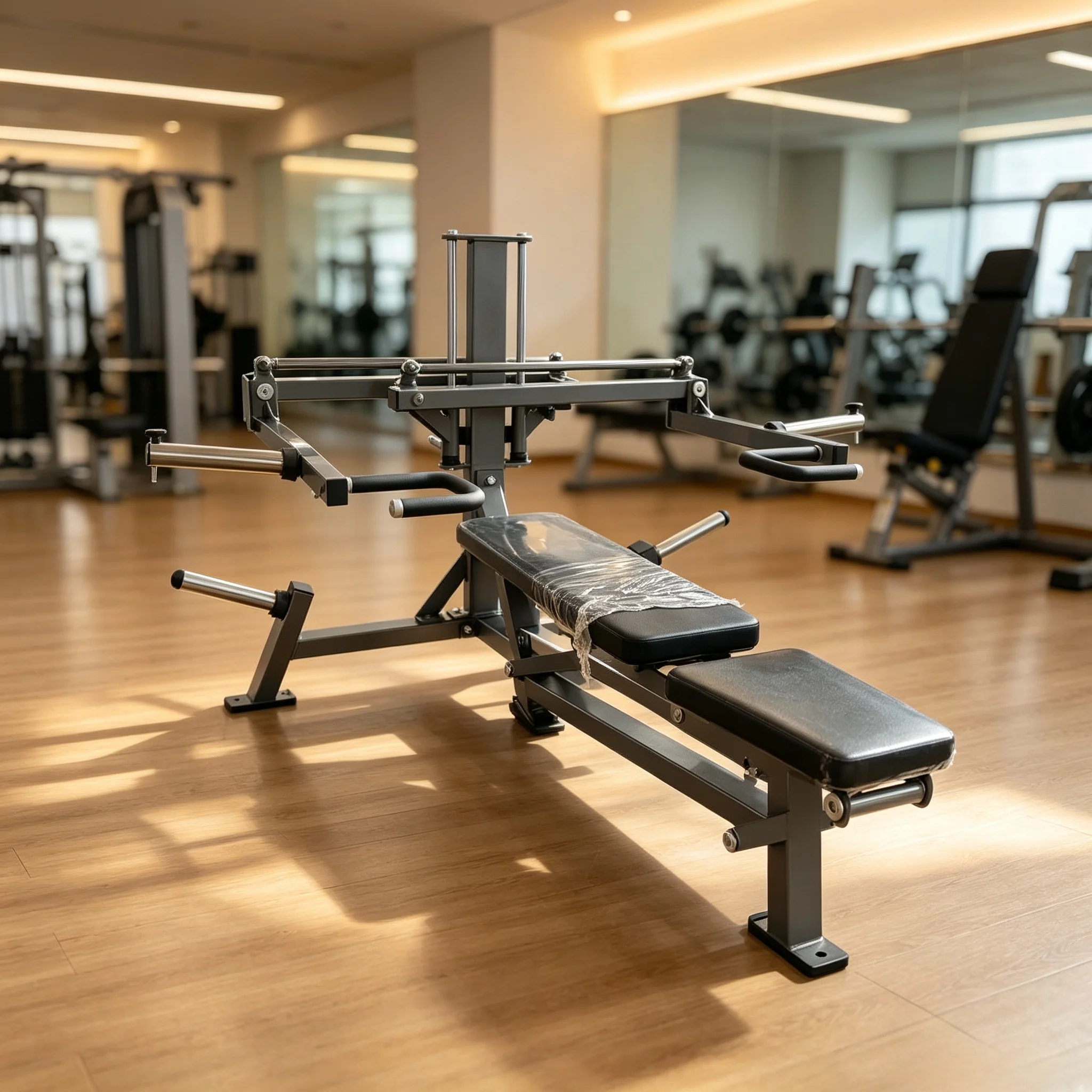 Plate Loaded 3 Way Press Bench Multi Function Chest & Shoulder Press Machine Commercial Gym Fitness Equipment