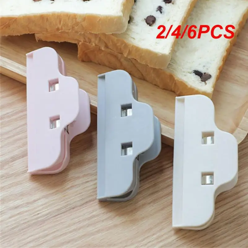 

2/4/6PCS Sealing Machine Convenient To Use Abs Milk Tea Sealer Plastic Bag Clip Kitchen Gadget Trending Storage Sealing Clip