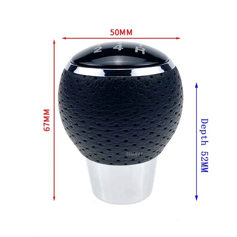 Car 5 6 Speed Gear Shift Knob MT Head Stick Handle Shifter Head Handball For Mitsubishi Lancer V3 V5 Auto Parts Accessories