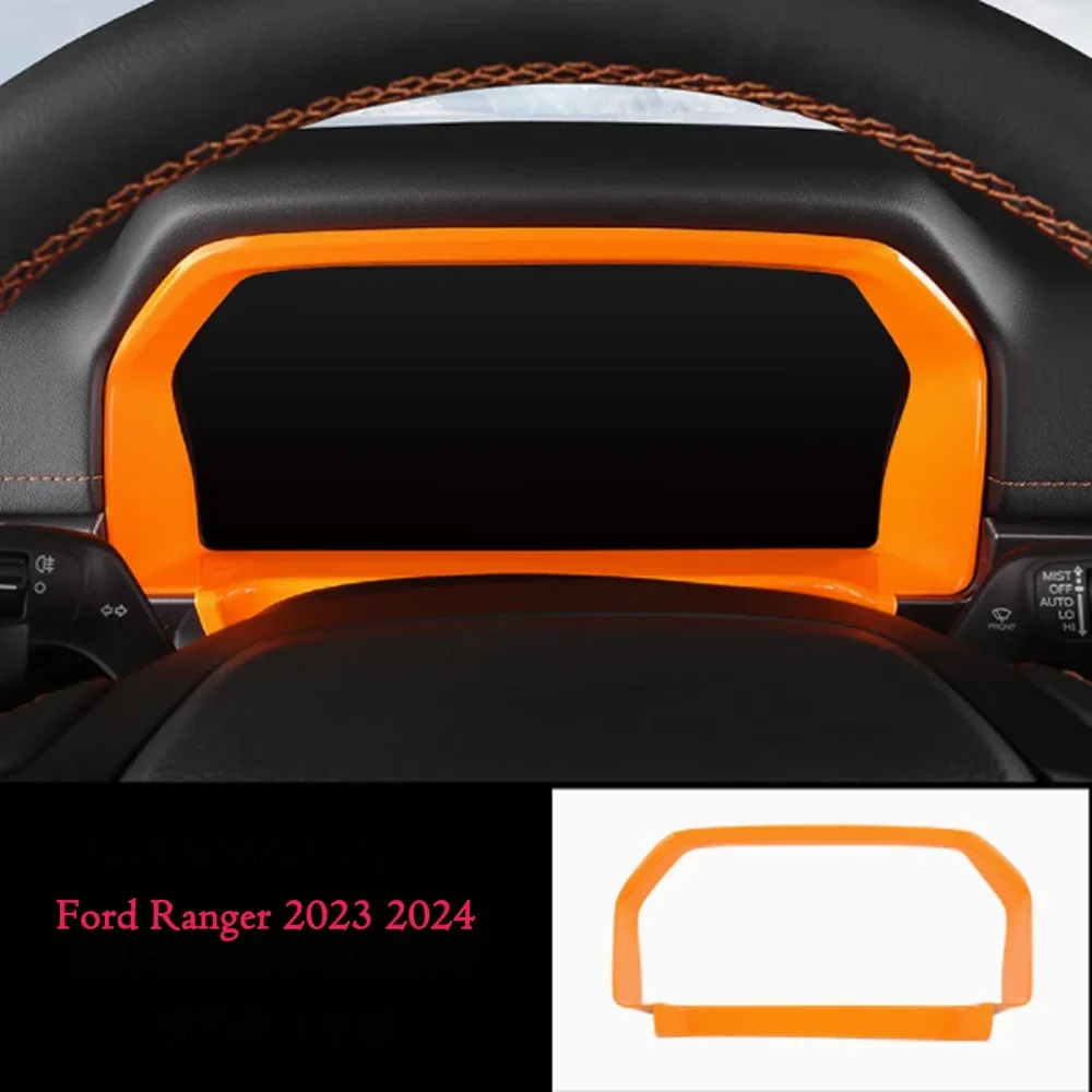 

for Ford Ranger 2023-2024 ABS Scratch and wear Resistance Auto Center Console Dashboard Panel Cover Trim 1PCS