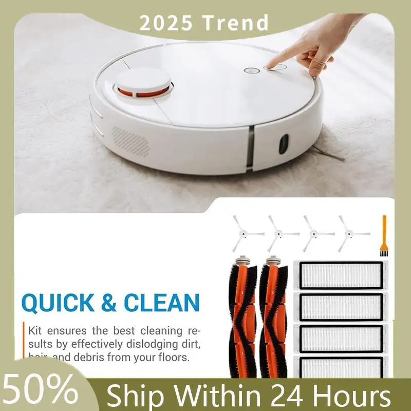 A75X Верхний комплект аксессуаров для Roborock E25 S5 S6 E4 E20 E35 S50 C10 S50 S51 S4 Запасные части для основной боковой щетки Hepa-фильтра