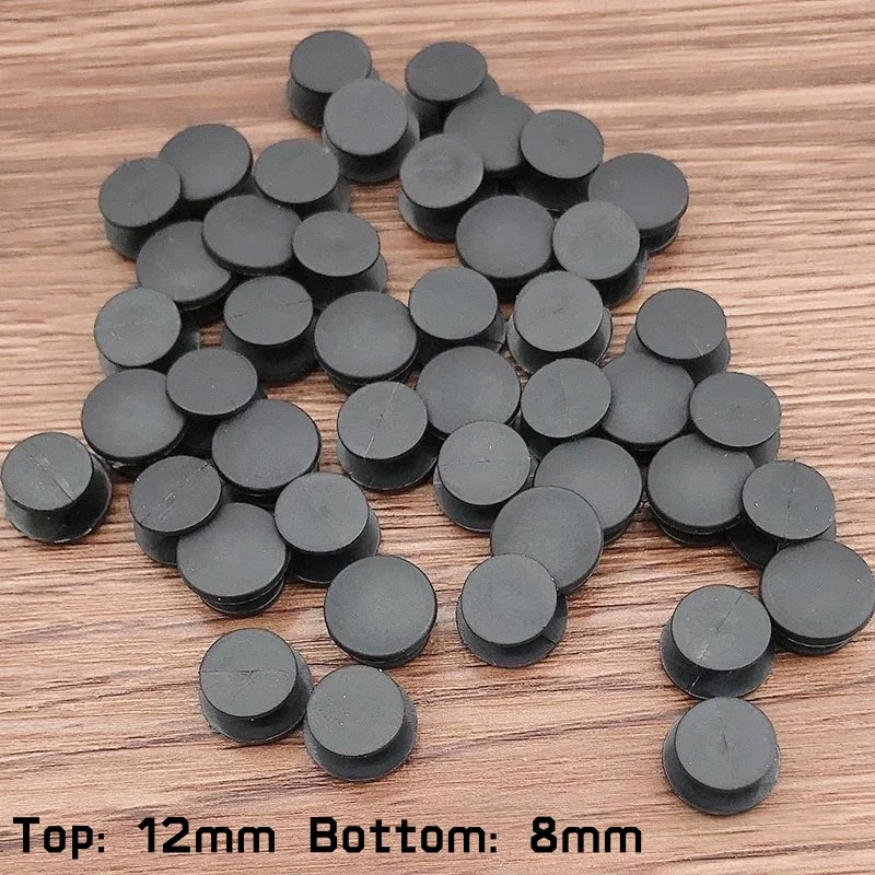 100/200/500PCS Clear & Black Clogs Button Replacement Plastic Shoe Charms Backs Clog Buttons for Sandals DIY Shoe Accessories