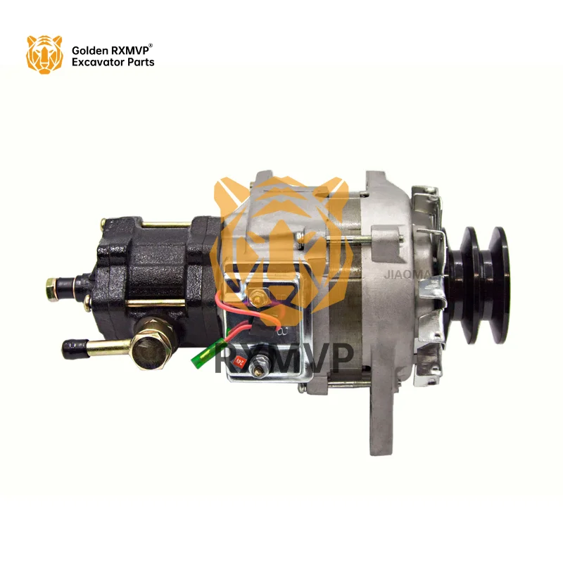 1002130440 0390000200 1812003610 24V 45A Excavator pump Alternator double pulley for HITACHI EX200 ISUZU 6BG1 6BD1 6BB1