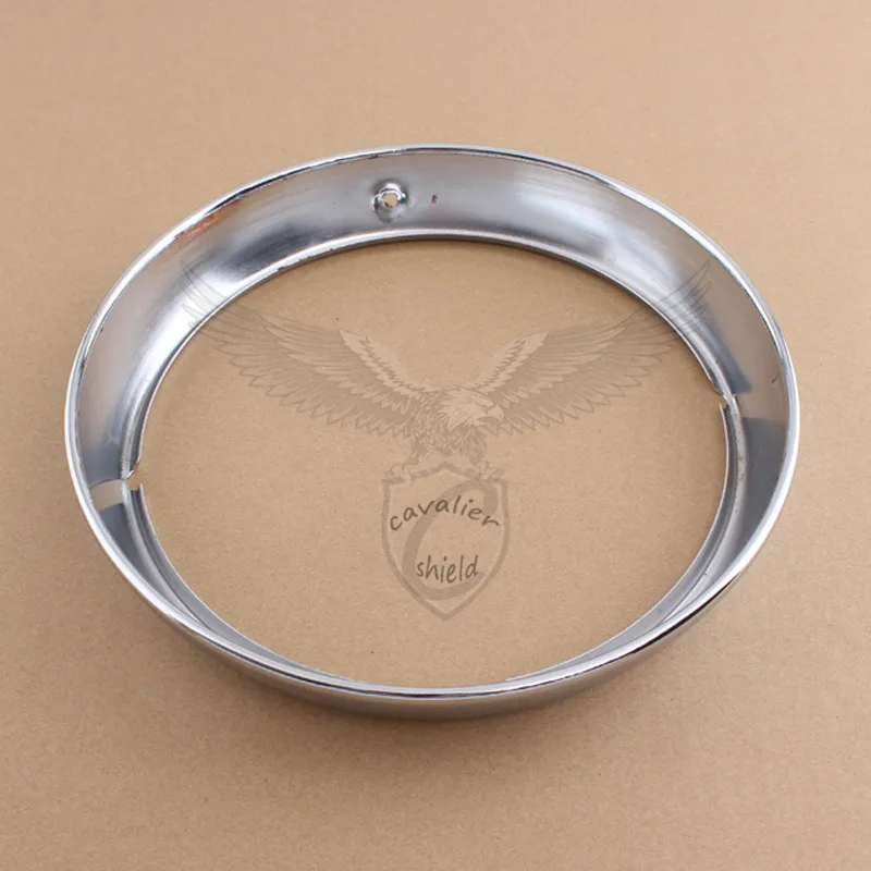

7" Motorcycle 1x Front Headlight Chrome Circular Ring Trim Ring For Harley Davidson Touring Road King Electra Glide Street Glide