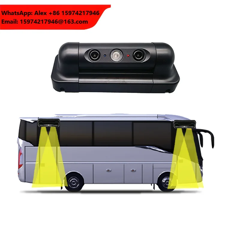 HPC168 High Accuracy Vehicle Passenger Counter Sensor Automatic 3D People Counter For Buses Camera Bus Passenger Counting System