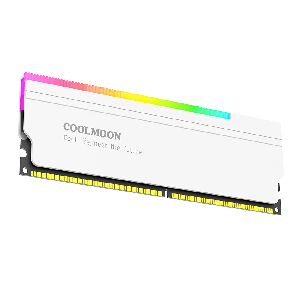 

5V-3PIN ARGB DDR4 DDR3 Memory Heat Sink with Thermal Silicone Pad Heat Spreader Cooler for Desktop Computer PC Memory