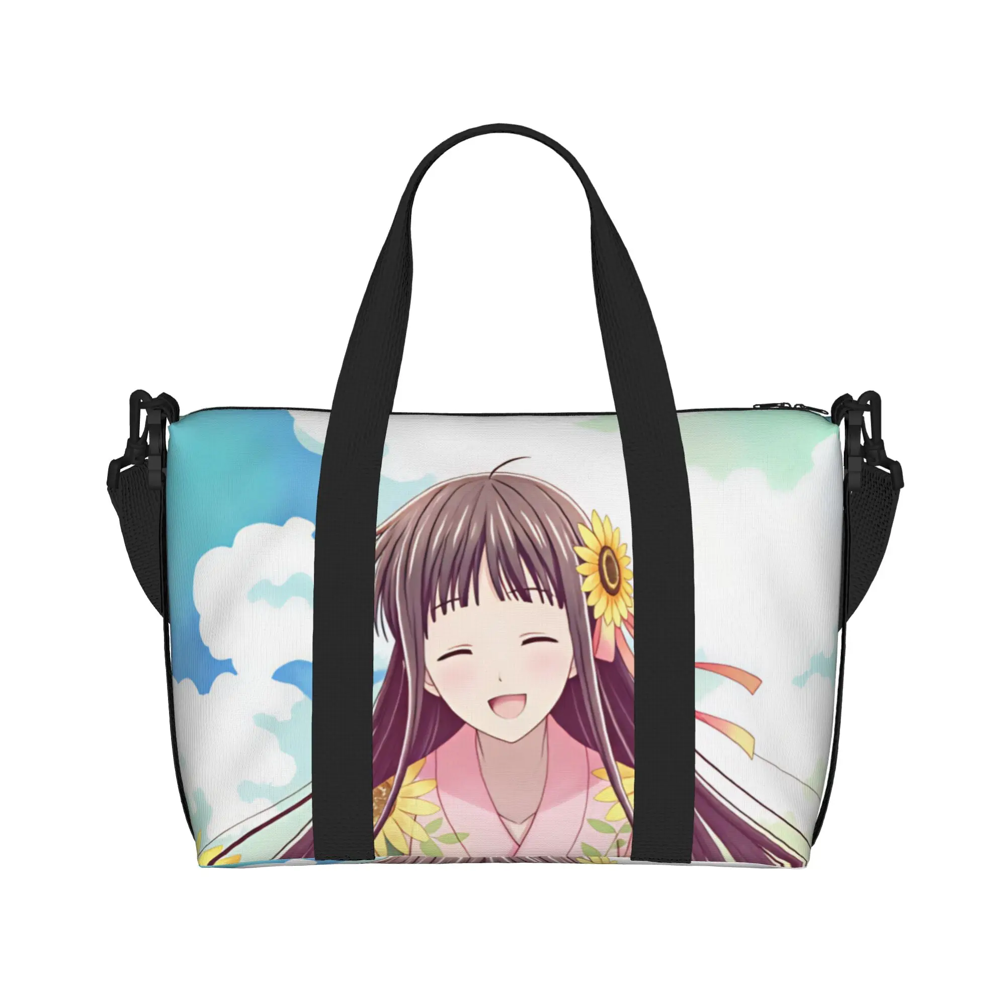 Custom Tohru Honda D-Fruits B-Basket Grocery Shopping Tote Bag Women Large Capacity Anime Gym Beach Travel Bags