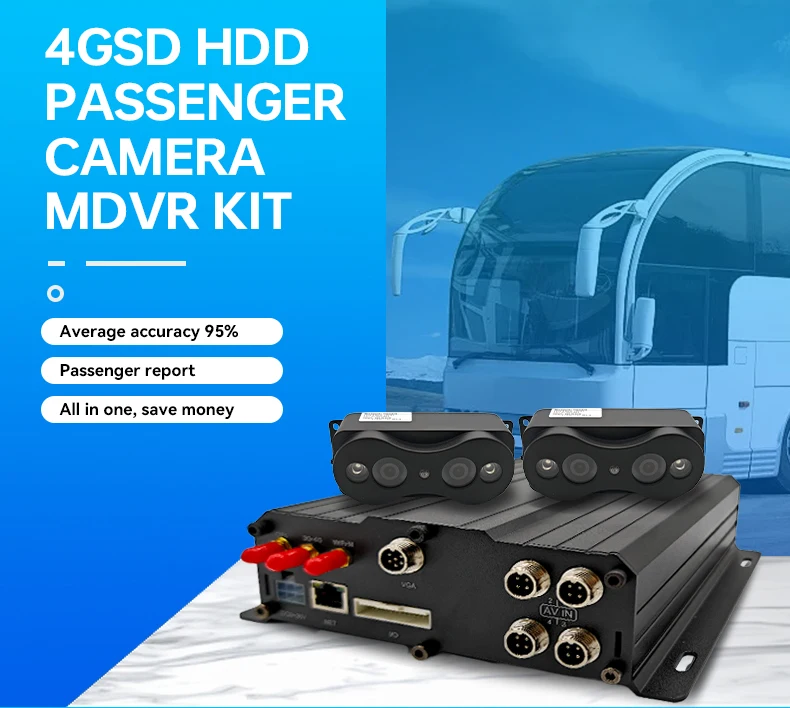 2-Door People Counter ADAS DMS 3D Infrared System with 95% Accuracy Automatic Bus Counting Infrared Passenger Counter for Bus