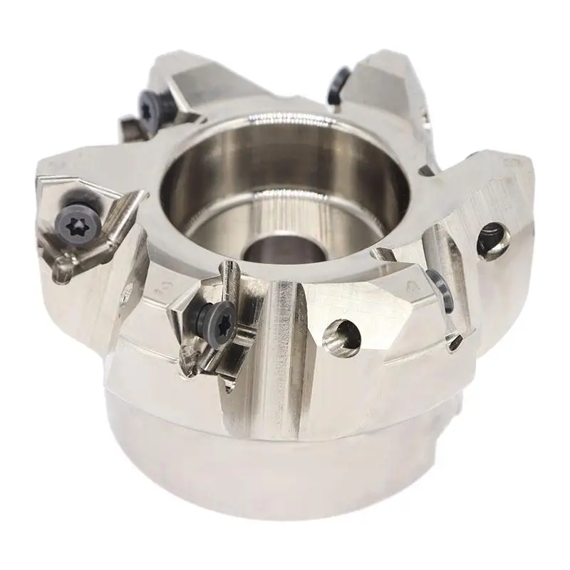 EXN03R CNC Fast Feed Face Milling Cutter Double-sided CNC Cutter Head untuk Sisipan LNMU0303