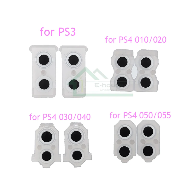 30 set= 60pcs for PS3 Controller LR Conductive Rubber Pads for PS4 JDM001 JDM011 JDM030 JDM055 Controller L R Button Rubber