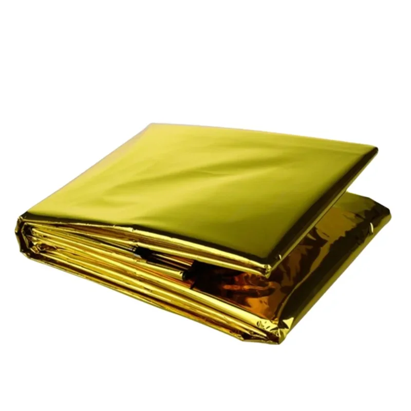 5-30Pc Outdoor Emergency Gold-Sliver Survival Blanket Waterproof First Aid Rescue Curtain Foil Thermal Military Blanket130X210Cm