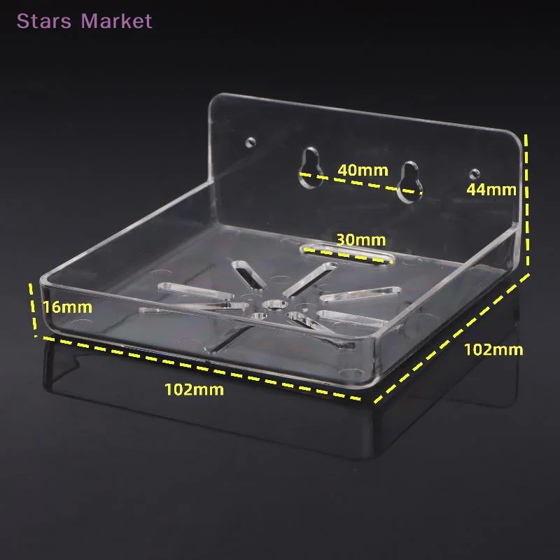 1 Set No Drill Adhensive Mini Security Camera Baby Monitor Small Items Storage Support Holder Stand Acrylic Wall Mount Floating