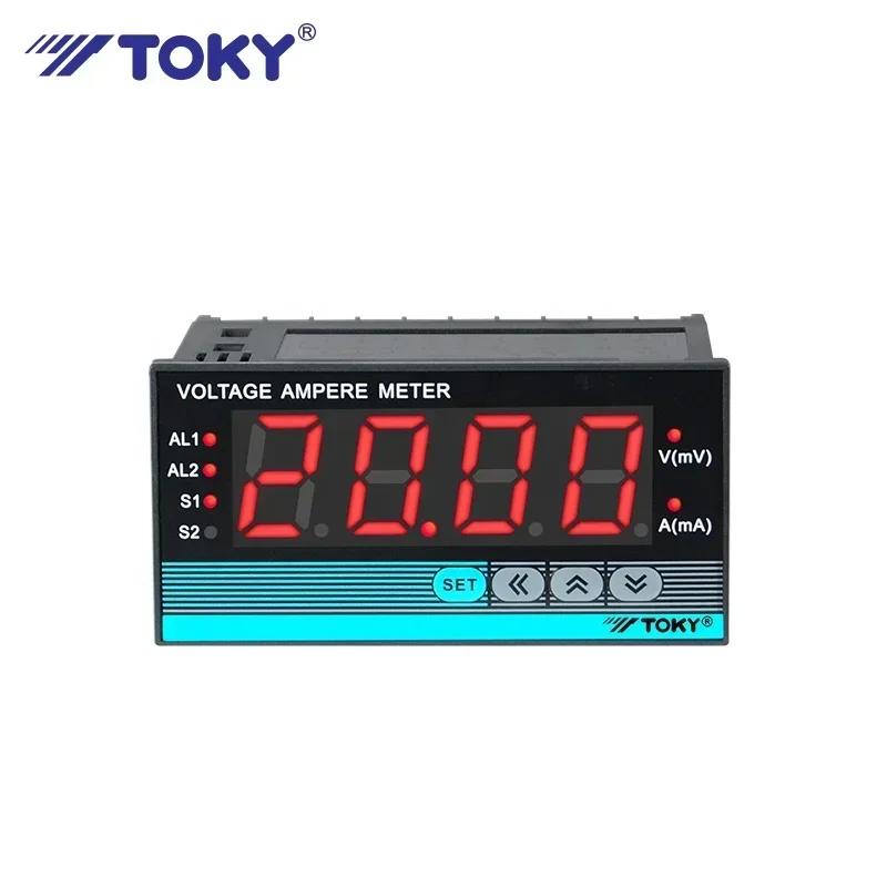 

NEW Toky Multi Channel Input Smart Ac And Dc Volt Meter Panel Meter Rs485 Current Ampere Metering 2 Loops Analog Digital Voltmet