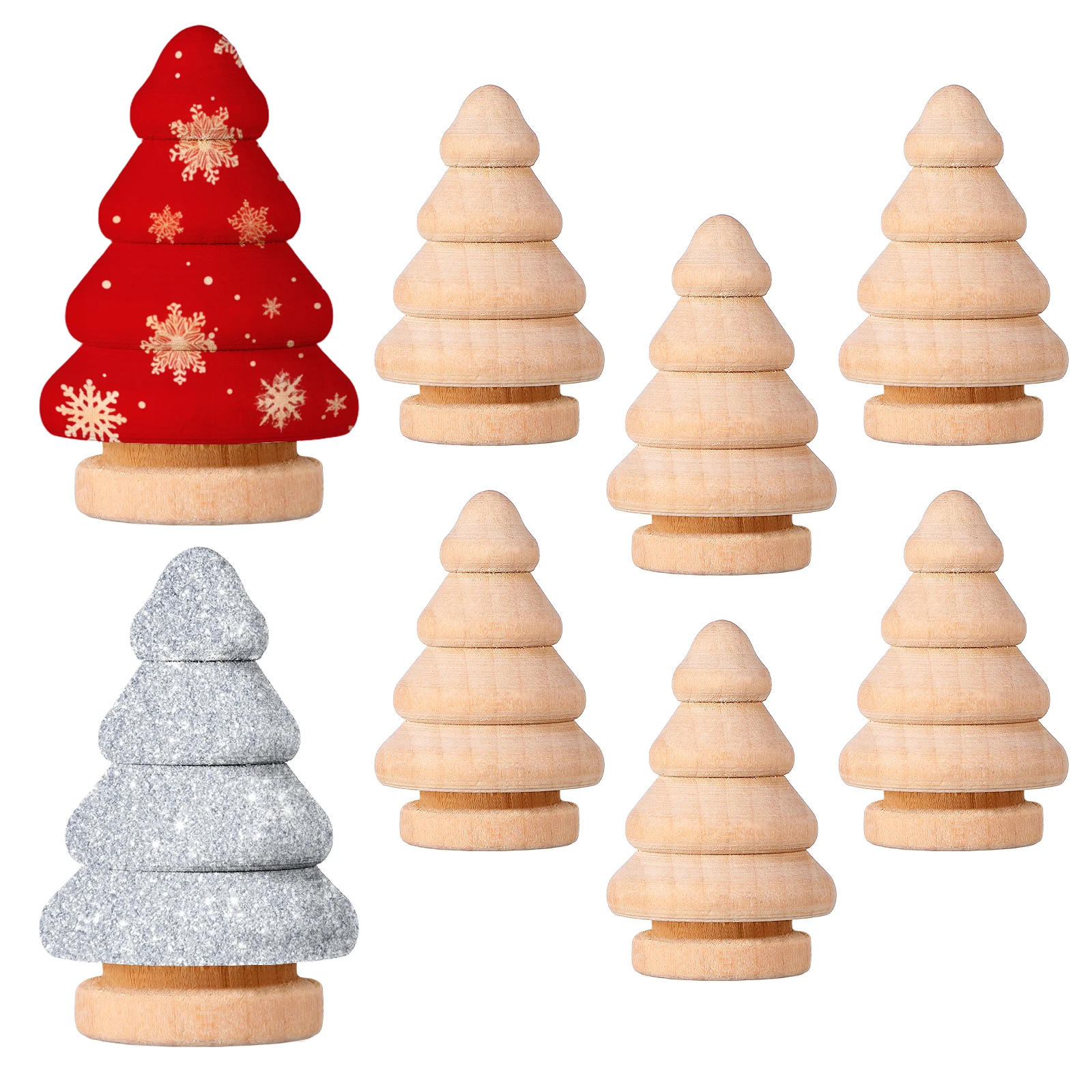 

10pcs Diy Wooden Snowman Shape Blank Decoration Kids Painted Educational Children Craft Gift Wood Handicraft Decor Wooden