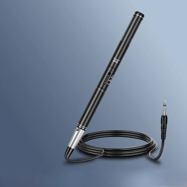 Dez itens TLF Xtuga CF-321 280mm 360mm de comprimento Microfone profissional para entrevista de rua para gravação