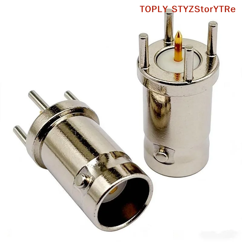 BNC-KE 180° Straight Video Sockets 5Pcs 5-Pin Q9 Connectors for Parking Lot Security Camera Installation