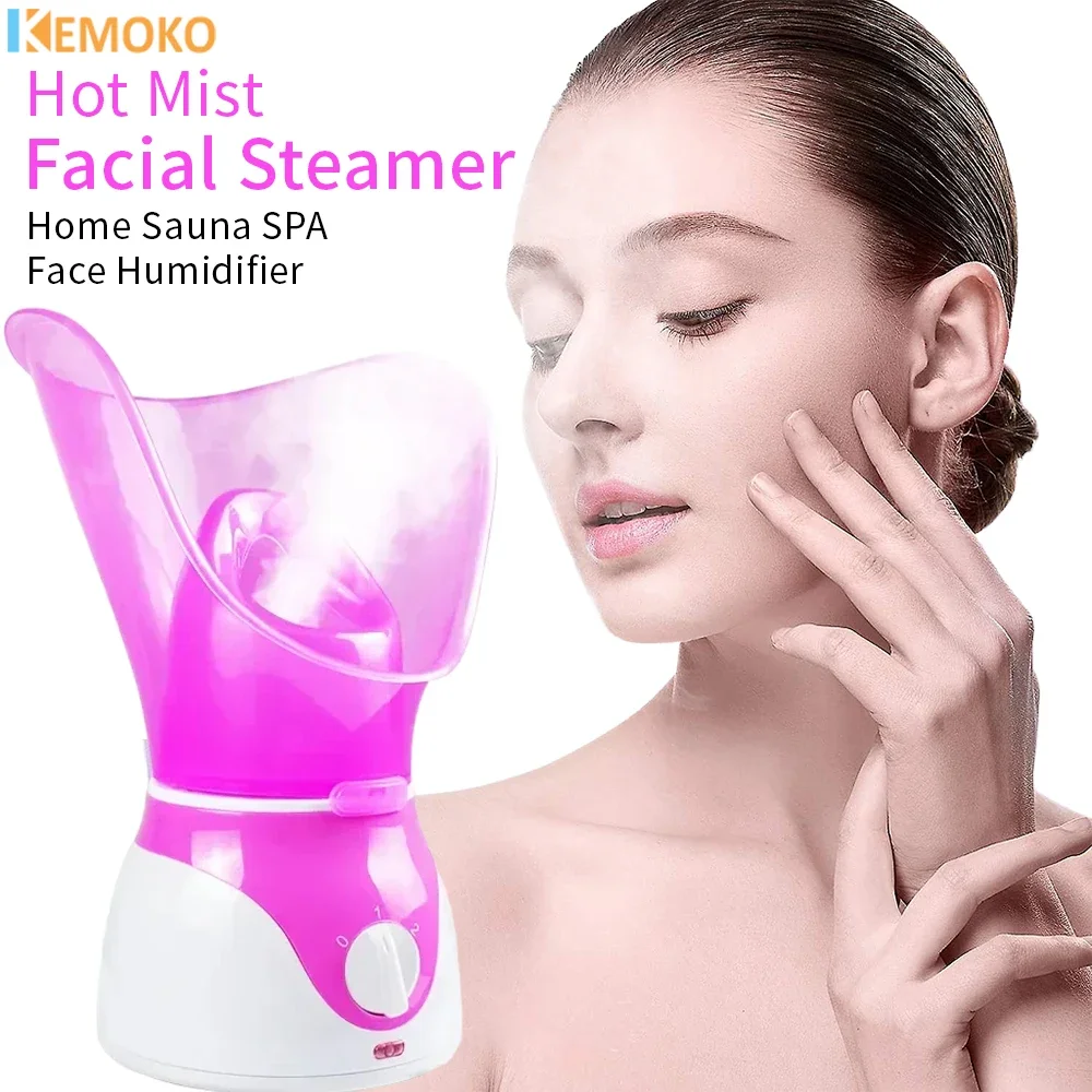 Face Steamer Facial Heating Sprayer Skin Moisturizing Pore Cleaner Facial Hot Fog Steamer Home SPA Machine Care Skin Humidifier