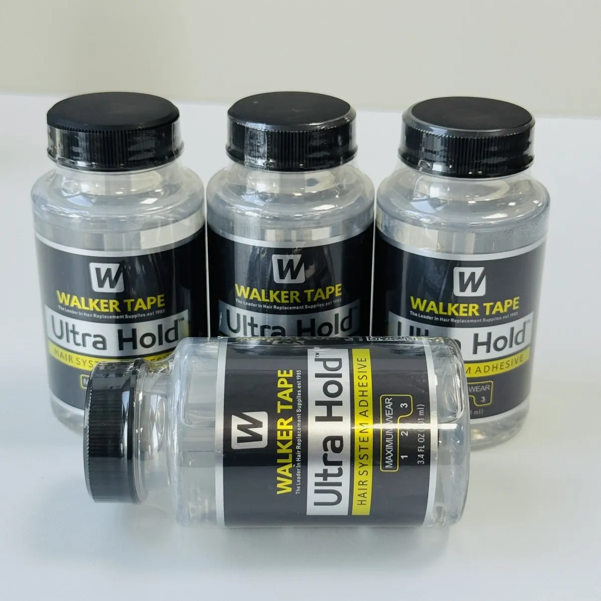 Wholesale 3.4OZ/101ML Lace Wig Glue Waterproof Transparent Lace glue Adhesive for Hair Replacement Brush-on lace Glue