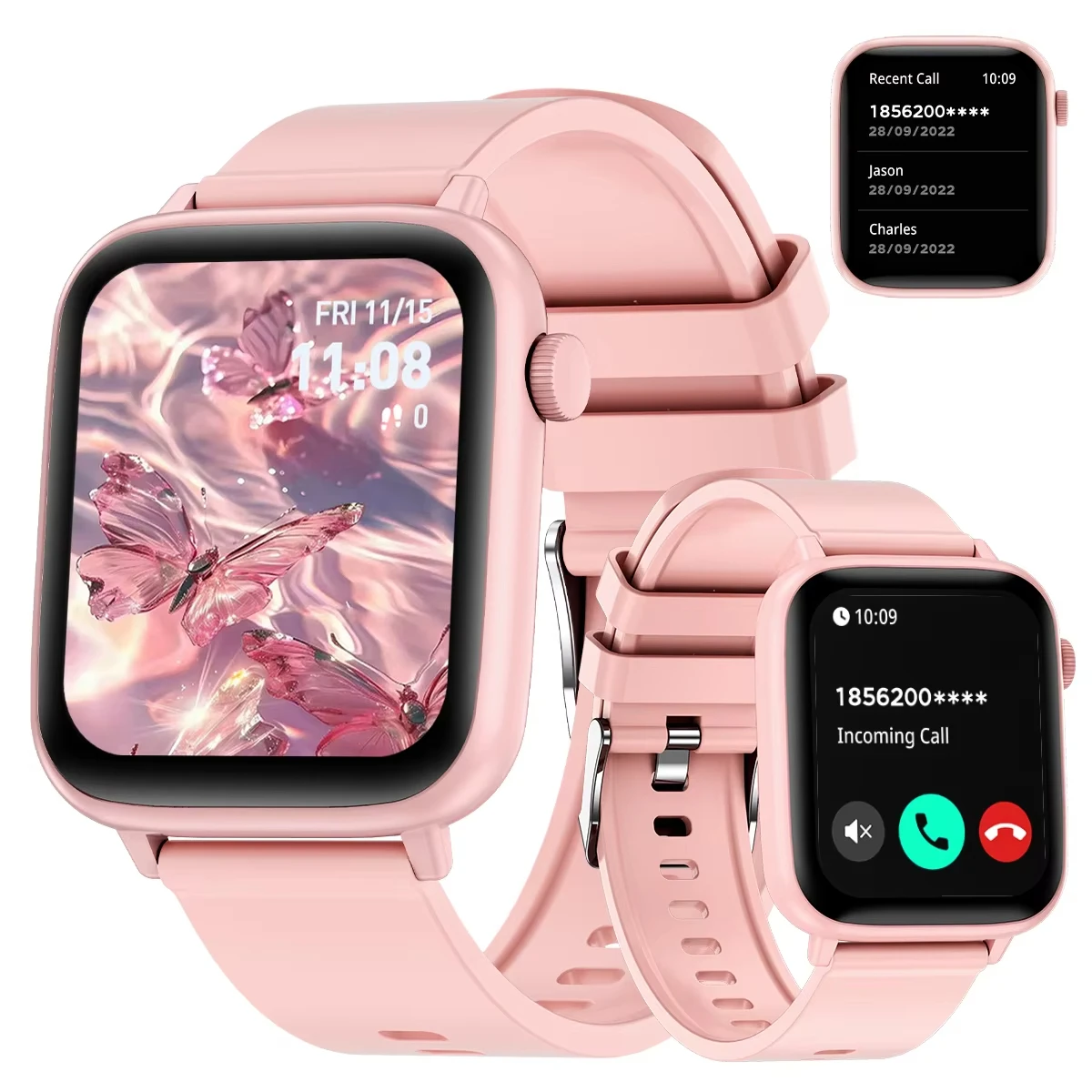 LAXASFIT New Smart Watch Women 1.83 inch Screen Customized Dial IP68 Waterproof Smart Watch Men Bluetooth Talk Fashion Bracelet