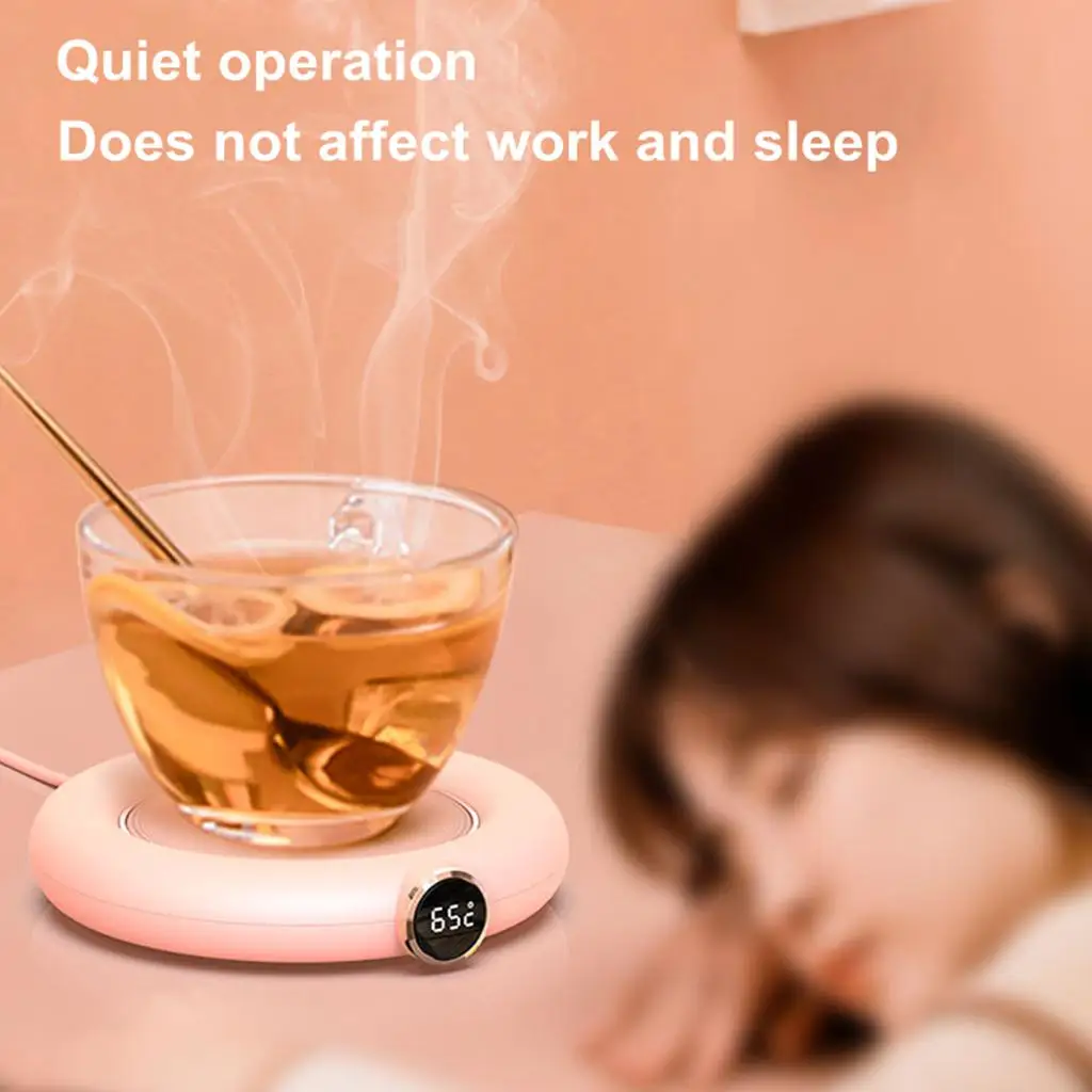 USB Cup Warmer Coaster Adjustable Temps Touch Control for Hot Coffee Milk