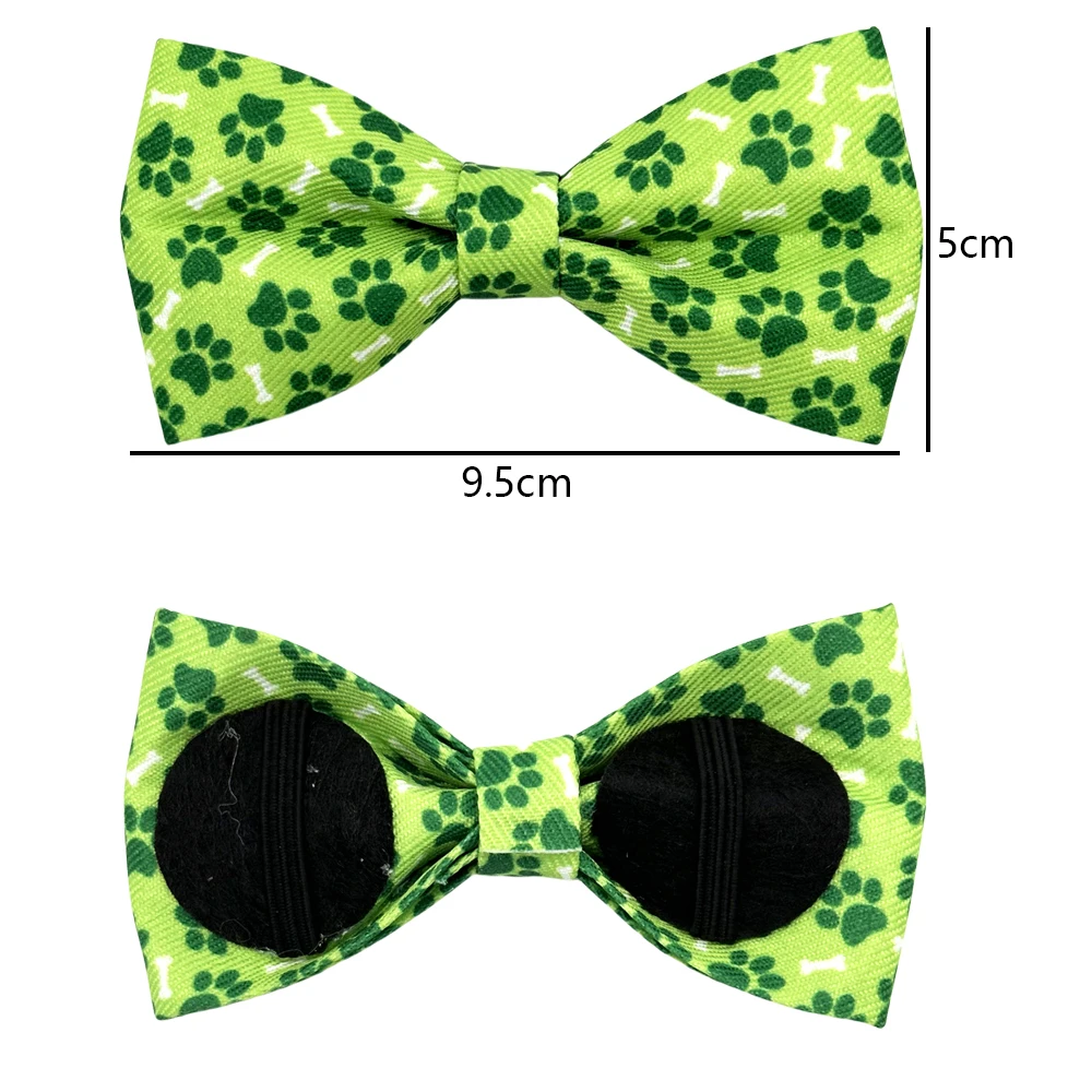 50/100pcs Dog Collar Bow Tie Dog Paw Style Dog Bows Dog Supplies Removable Pet Dog Bowties Collar Decoration Pet Accessories