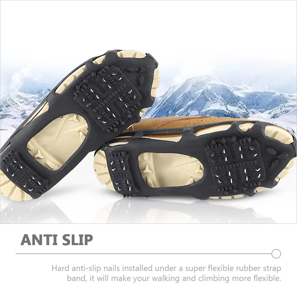 

1 set 1 Set Ice Grippers Snowfield Shoe Covers Climbing Shoes Ice Grippers Crampons Traction Cleats For Hiking Outdoor Gear
