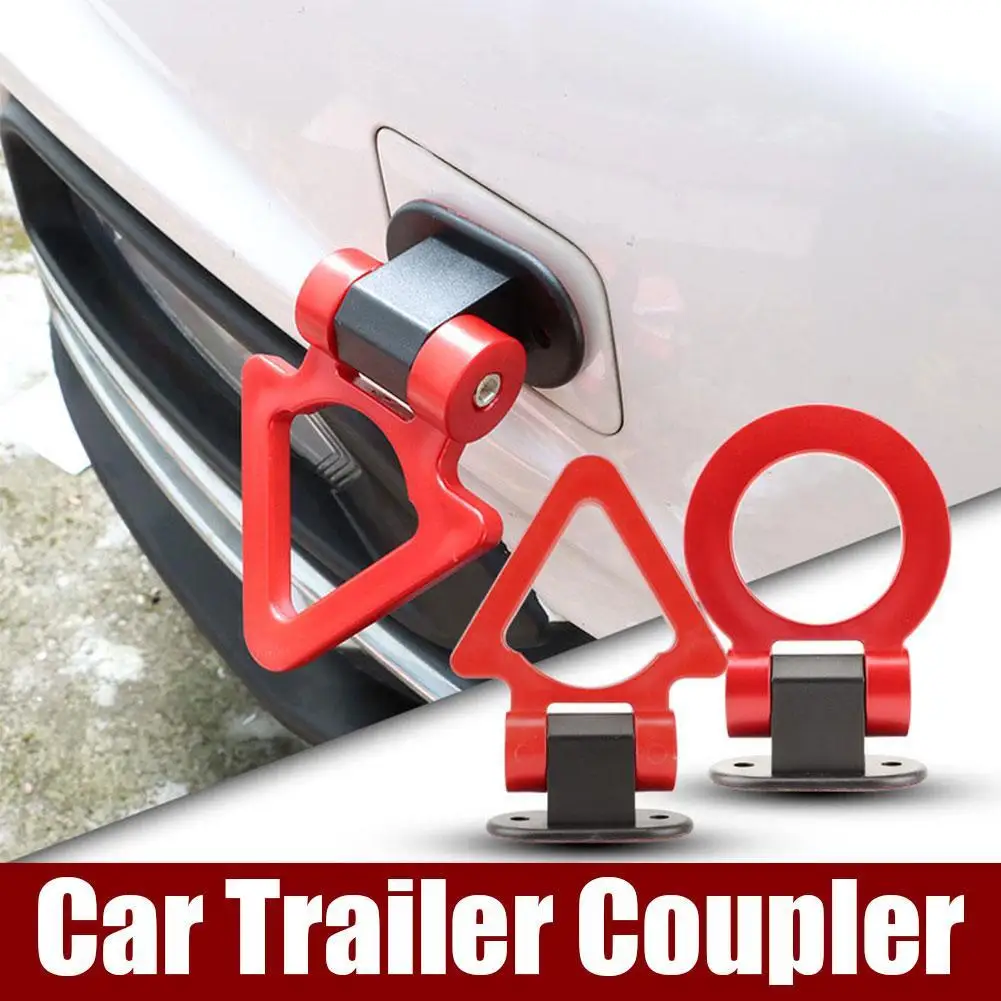 ABS Car Styling Trailer Hooks Sticker Decoration Car Auto Rear Front Trailer Simulation Racing Vehicle Towing Hook