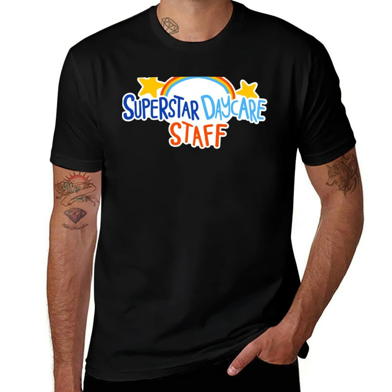 Superstar Daycare Staff T-Shirt Utility Casual Work T-Shirt