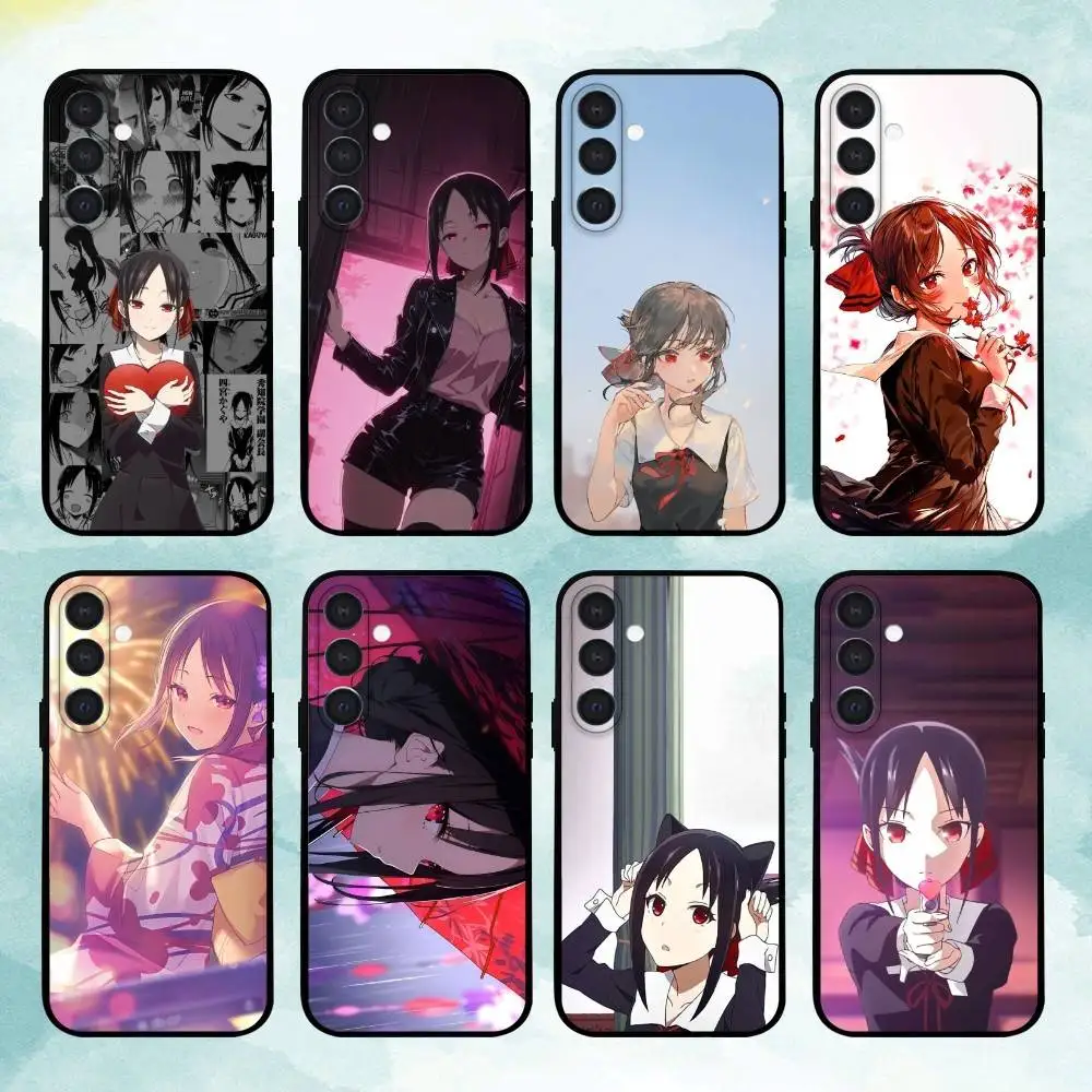 

R-Romantic Anime is War K-Kaguya-Shinomiya Phone Case For Samsung Galaxy A73,72,71,A52,51,40,41,A22,A32,31,Soft Black Shell