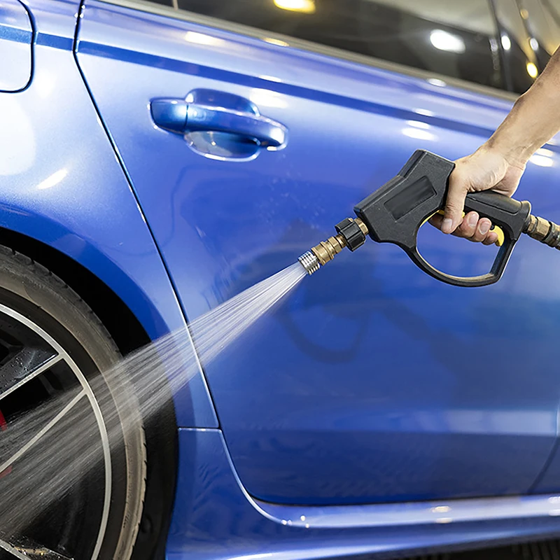 

New Stainless Steel Shower Blades High Pressure Water Gun Interface Washing Nozzle 1/4 Quick Connect Wash Cars Garden Urban Tool