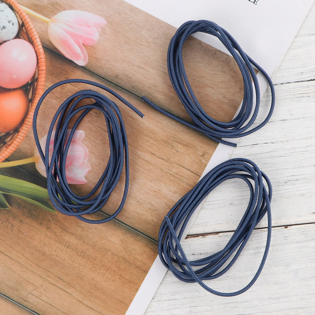 4 قطعة أربطة مرنة لأجهزة الكمبيوتر المحمولة A5 من النايلون مع حبل إعادة تعبئة بإبزيم معدني أسود ملحقات حساب اليد ذاتية الصنع #3