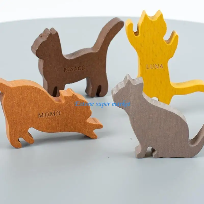 

090B Learning Block for Cat Stacker Toy Tumble Balance Toy for Toddler Kindergarten Sensory Birthday Gift for Kiddie 3
