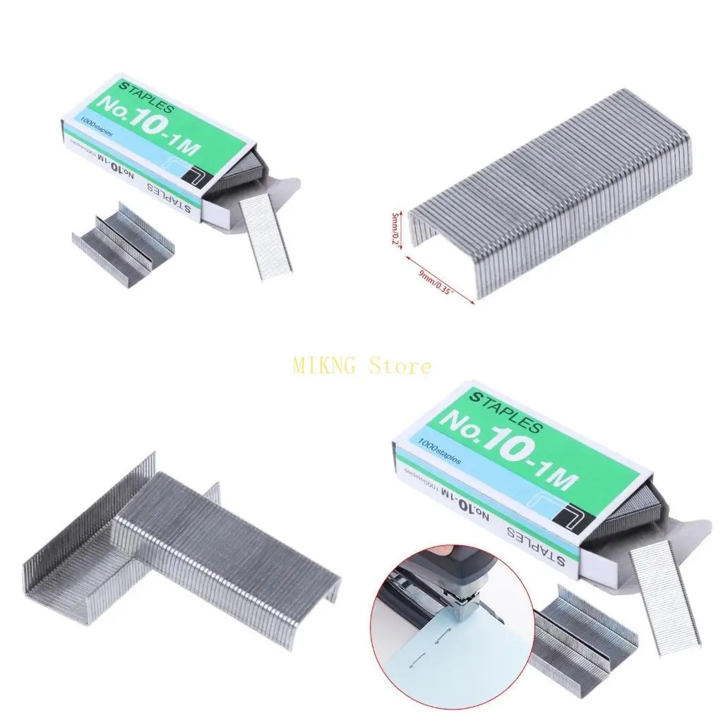 1000 Teile/schachtel Metall für Heftklammern Nr. 10 Bindung Büro Schulbedarf Schreibwaren Zum besten verkauf