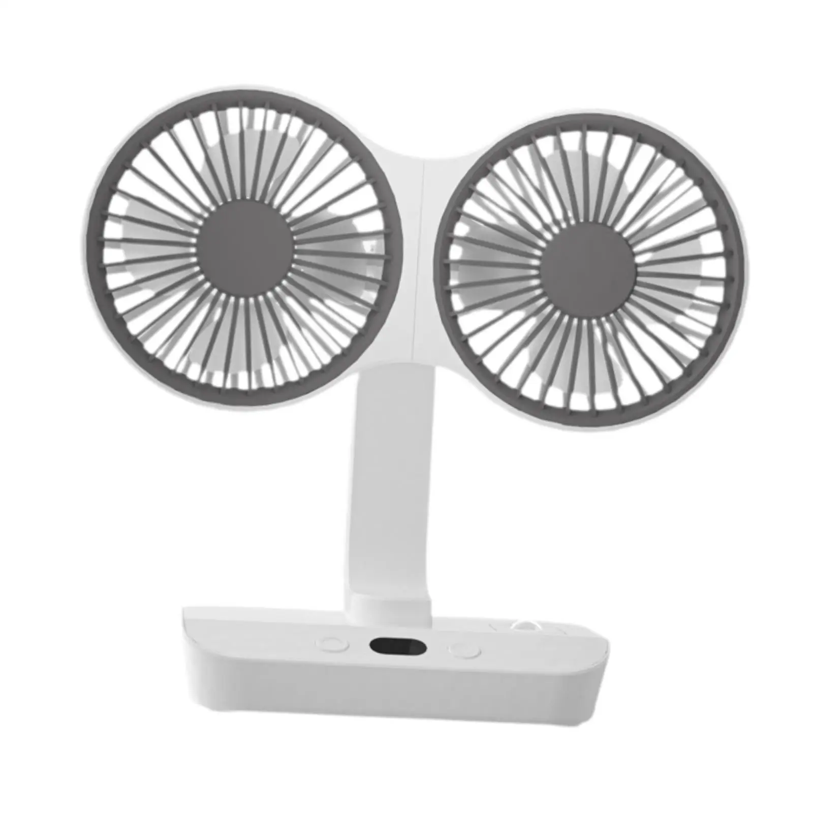 USB Fan Desk Fan 2 Heads Quiet Office Desk Fan for Outdoor Desktop Bedroom