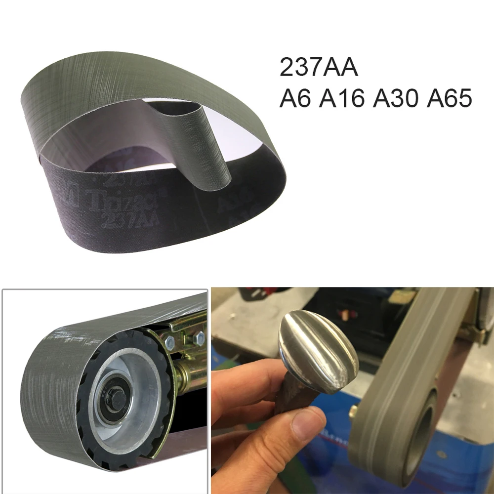 6 Pieces Sanding Belt 237AA 305EA for Stainless Steel Polishing A3 A5 A6 A16 A30 A65