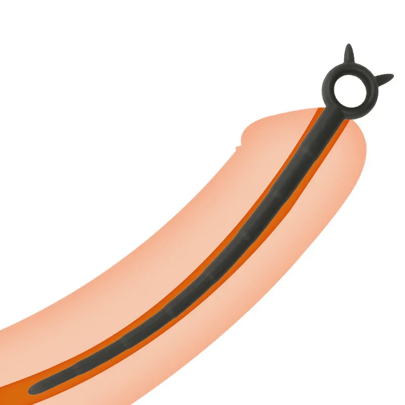 ذكر سيليكون طويل مجرى البول التوصيل الحصان العين قضيب تحفيز الإحليل لعبة استثارة القضيب إدراج موسع السبر القسطرة الاستمناء قضيب #4