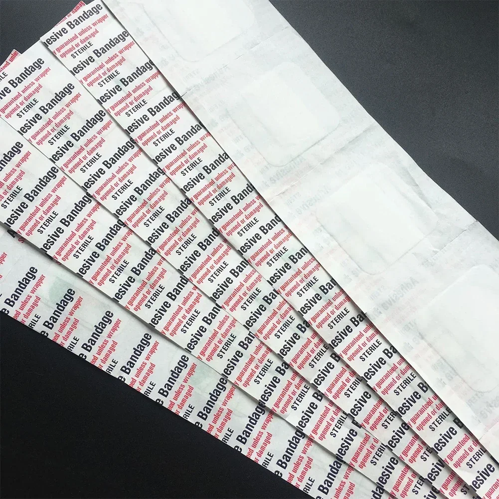 100/50PCS 38x38mm Transparent PU Waterproof Wound Plaster Band Aid Adhesive Bandage Protective Sticker Outdoor Home First Aid