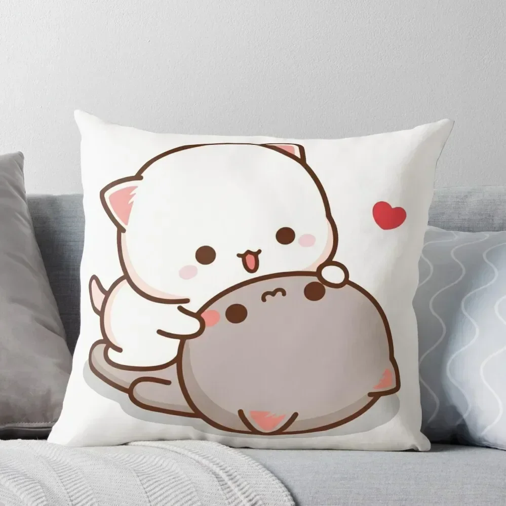 

Mochi Mochi Peach Cat cartoon Throw Pillow Christmas Pillow Cases Cusions Cover Sofa Cover pillow