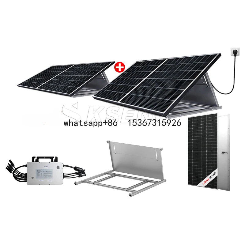 Eu stock Easy Solar Kit Balcony Solar Power System Germany All In One Solar Power System Micro Inverter Balkonkraftwerk 800W