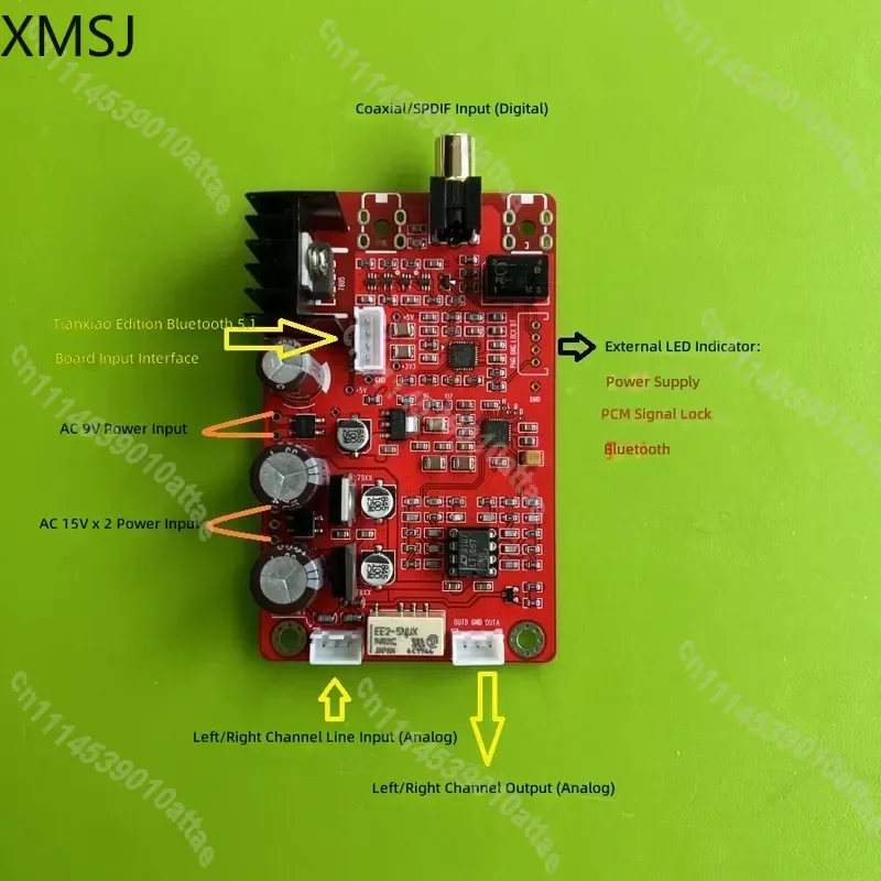 CS4398 DAC Decoder Board 24Bit 192kHz High Fidelity Audio Digital To Analog Converter Module
