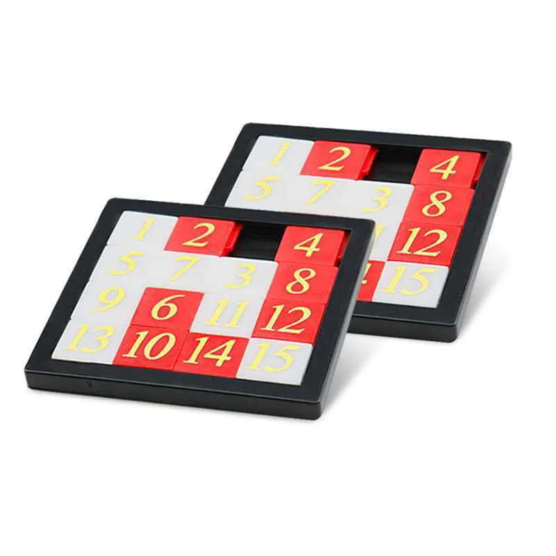 Number Sliding Puzzle 1-15 Brain Teaser IQ Educational Toys for Kids Teens and Adults Fun Learning Gifts Party Favors