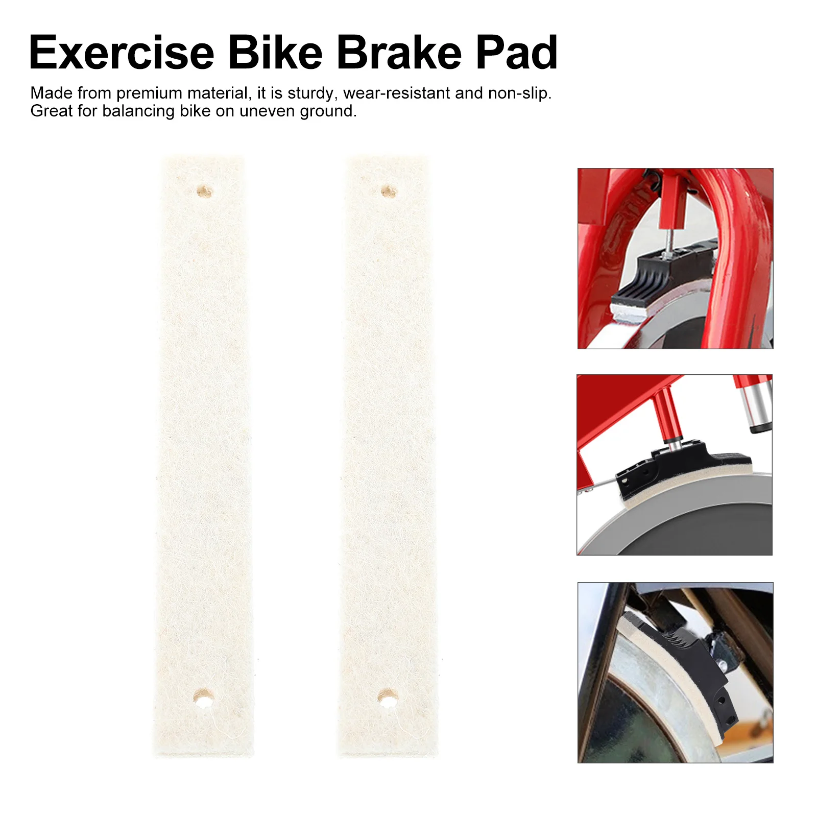 

2pcs Resistance Brake Pads Thickened Braking Discs For Exercise Bike Fitness Machine Durable Non-Slip Gym Accessories