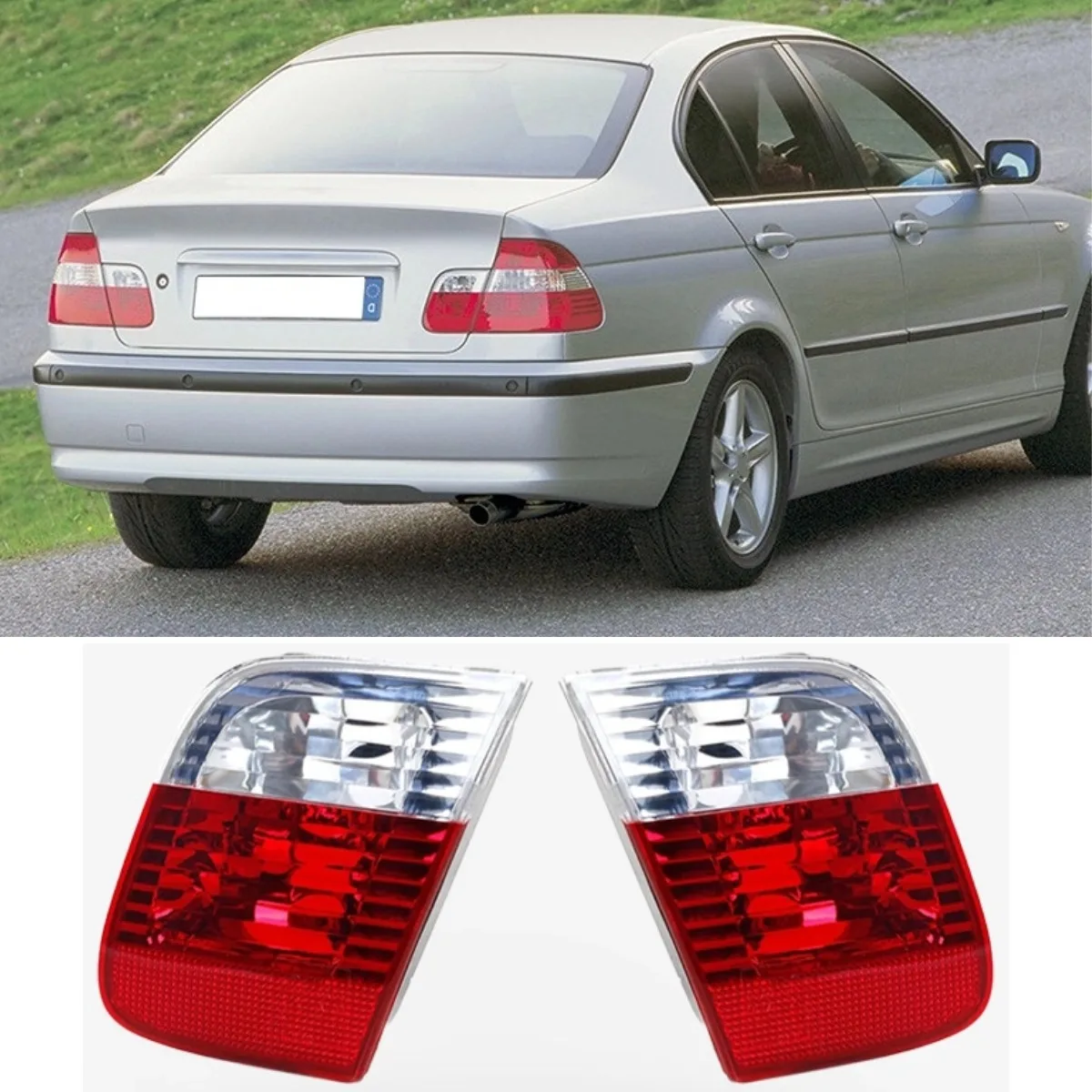 

For BMW 3 Series E46 Left Right Rear LED Taillight Taillamp Tail Lights Assembly Wide Light Lamp