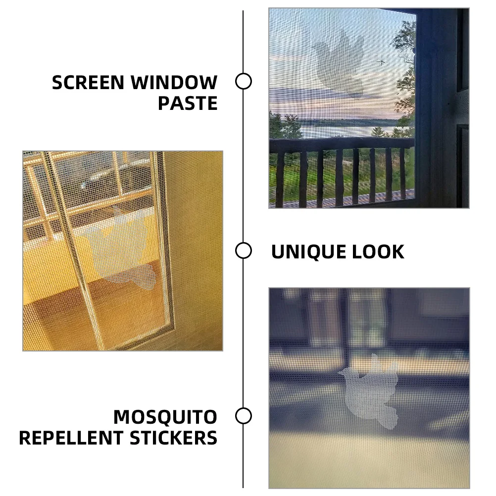 

20pcs Screen Kit Window Door Stickers Mesh Patch Tape for Windows Doors Small Hole Repair Screen Tape Mesh Repair Kits Hardware