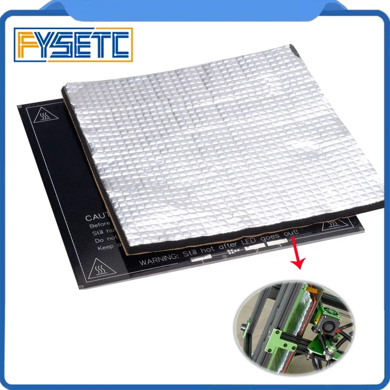 

1 шт., теплоизоляционная кровать, хлопок, 200 мм/300 мм/400 мм, самоклеящаяся изоляционная хлопковая наклейка, толщина 10 мм, 3D-принтер