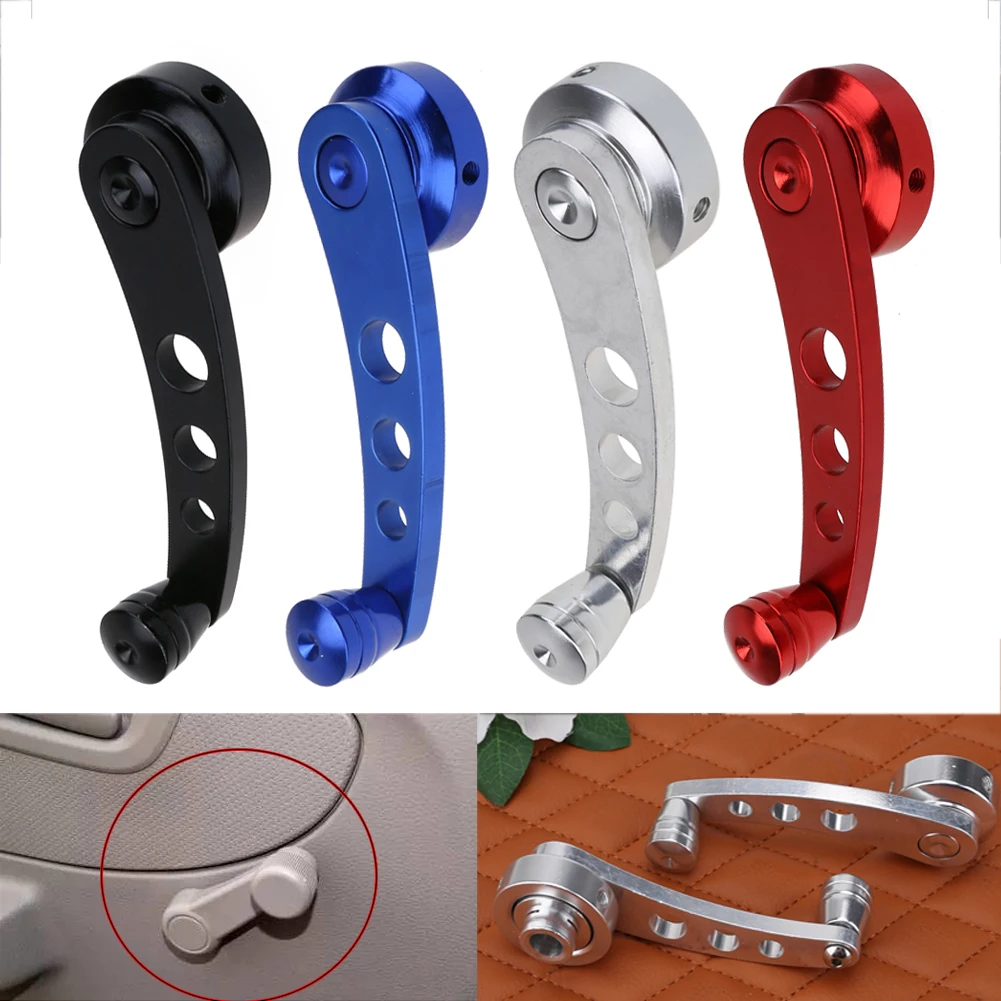 Universal Car Window Close Hand Crank Handle Winder Riser Replacement Aluminum Alloy Manual Auto Window Glass Closer Handle